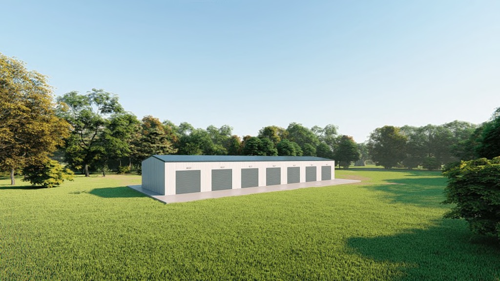 Mini storage 30x100 mini storage metal building rendering 4